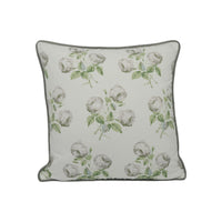 Thumbnail for Colefax and Fowler - Bowood - Silver Leaf Linen Union - Classic Floral Silver Piped Cushion Cover - Handmade Throw Pillow Luxury Home Décor