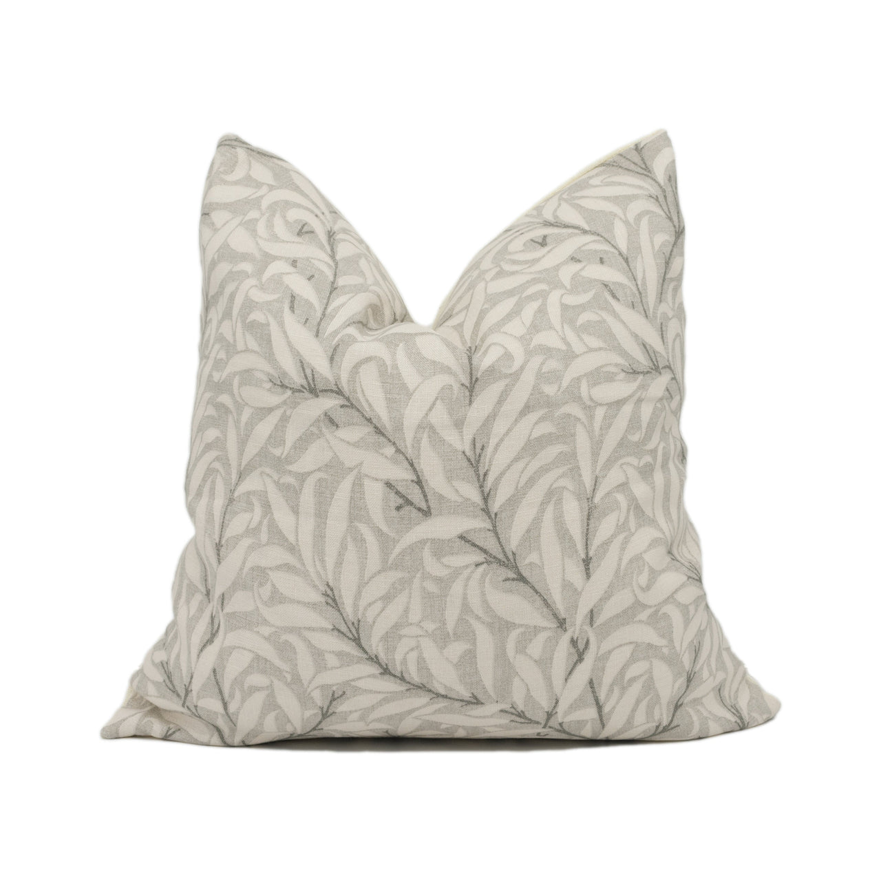 William Morris - Pure Willow Boughs - Lightish Grey - Gorgeous Leafy Foliage Cushion Cover - Handmade Throw Pillow - Designer Home Décor