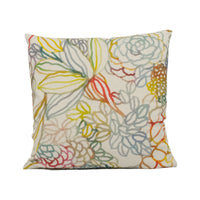 Thumbnail for Voyage - Althorp - Cinnamon - Bright Painterly Colourful Floral Cushion Cover - Handmade Throw Pillow - Designer Home Décor