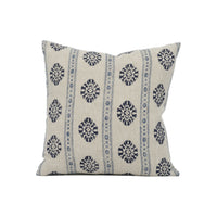 Thumbnail for GP & J Baker - Alma - Indigo / Blue - Indian Inspired Striped Cushion Cover - Handmade Throw Pillow - Designer Home Décor