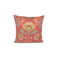 Thumbnail for Colefax and Fowler - Dianthus - Red - Gloriously Grand Embroidered Floral Cushion Cover - Luxury Throw Pillow - Handmade Home Décor