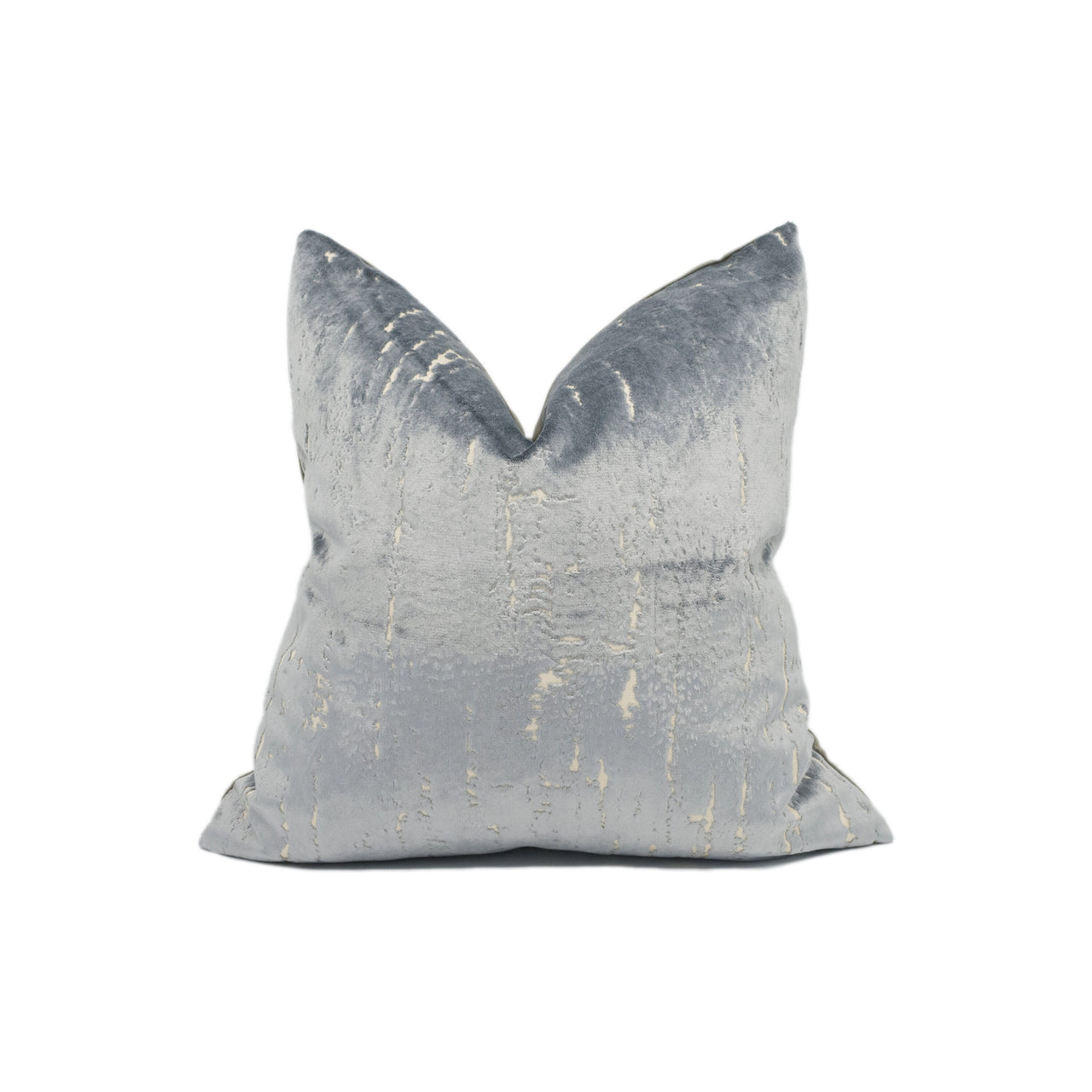 Stunning Plush Modern Abstract Silver Grey Cut Velvet Cushion Cover - Handmade Throw Pillow - Designer Home Décor