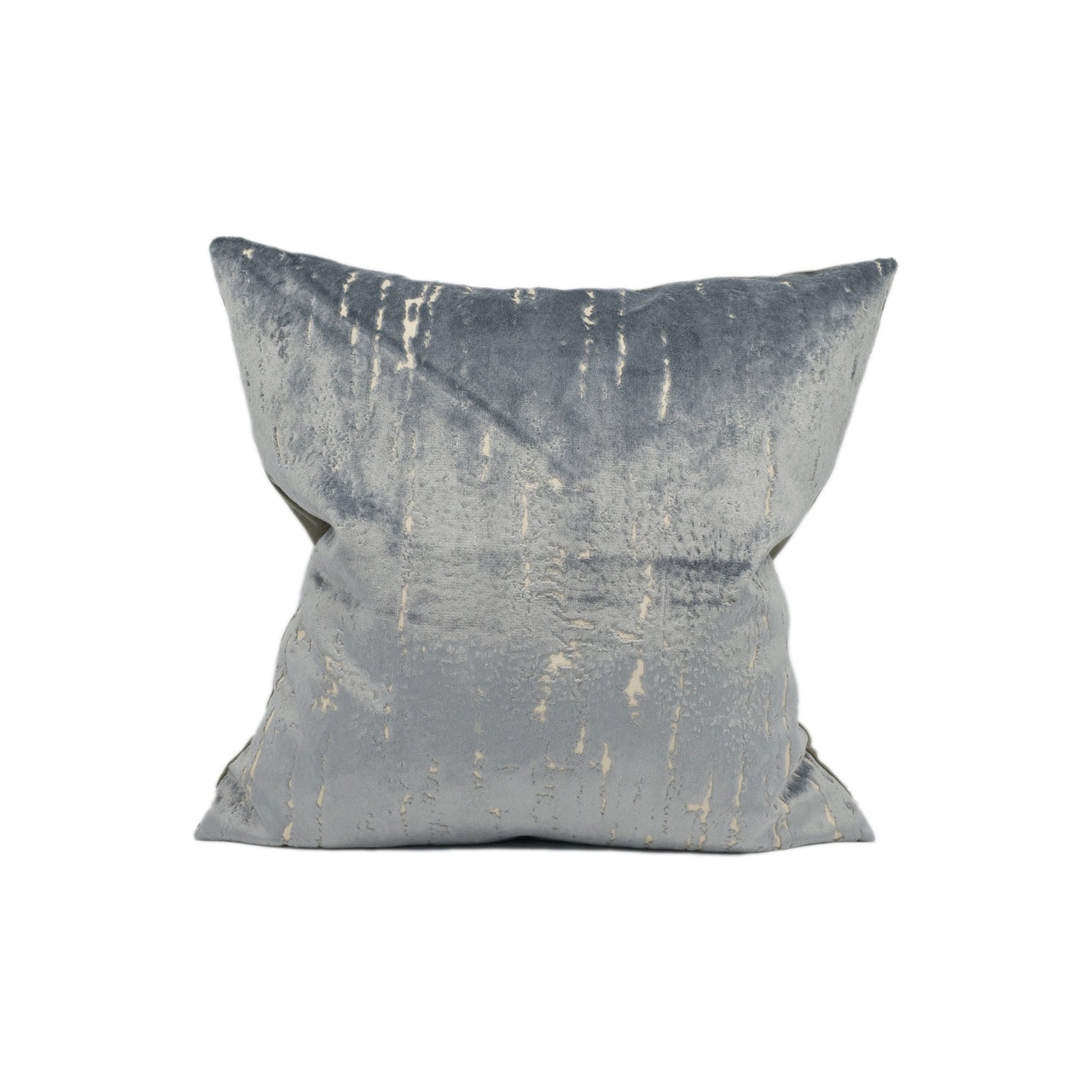 Stunning Plush Modern Abstract Silver Grey Cut Velvet Cushion Cover - Handmade Throw Pillow - Designer Home Décor