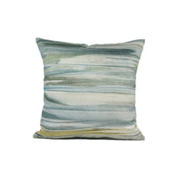 Thumbnail for Voyage - Galatea -  Granite - Abstract Watercolour Velvet Cushion Cover - Handmade Throw Pillow Designer Home Décor