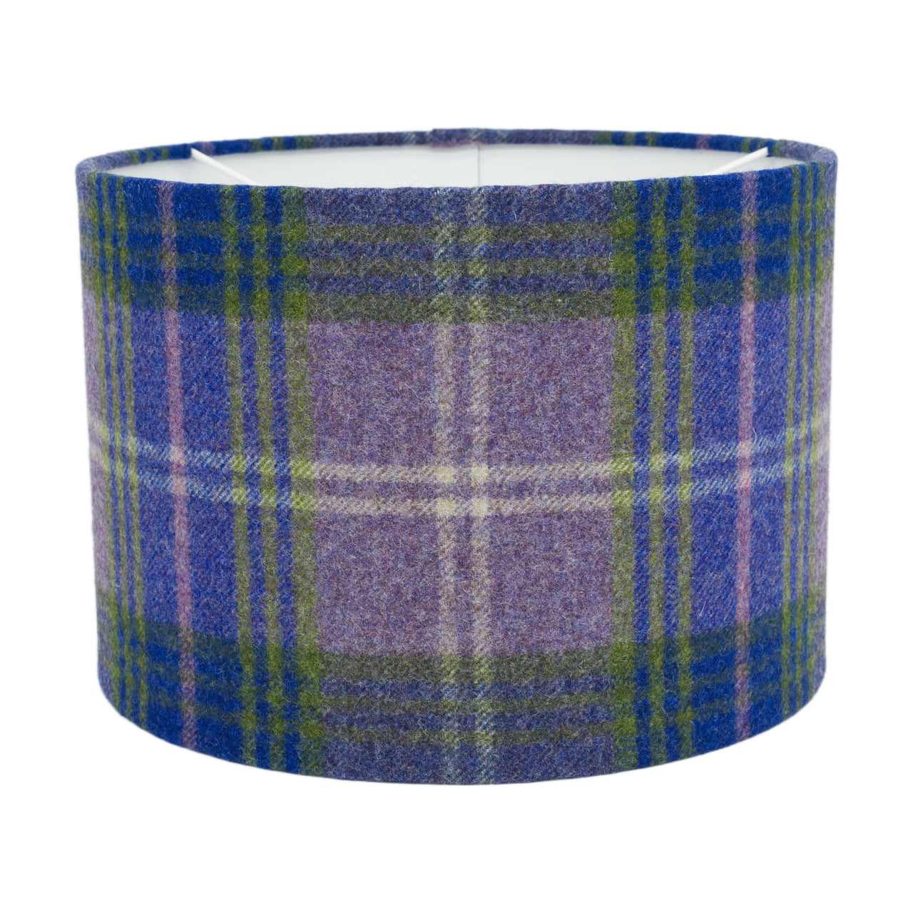 Abraham Moon - Mr Straw's House - Heather - Lampshade Stunning Handmade, Drum Plaid Lamp Shade, Home Décor