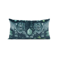 Thumbnail for Enchanting Bold Maximalist Fantasy Extinct Animal Velvet Cushion Cover - Handmade Throw Pillow - Designer Home Décor