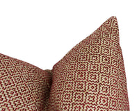 Thumbnail for Sanderson - Linden - Russet - Rustic Small Scale Geometric Cushion Cover - Handmade Throw Pillow - Designer Home Décor