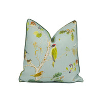 Thumbnail for Sanderson - Woodland Chorus - Sky Blue / Multi - Bright Designer Outdoor Fabric Cushion Cover Throw Pillow Home Décor