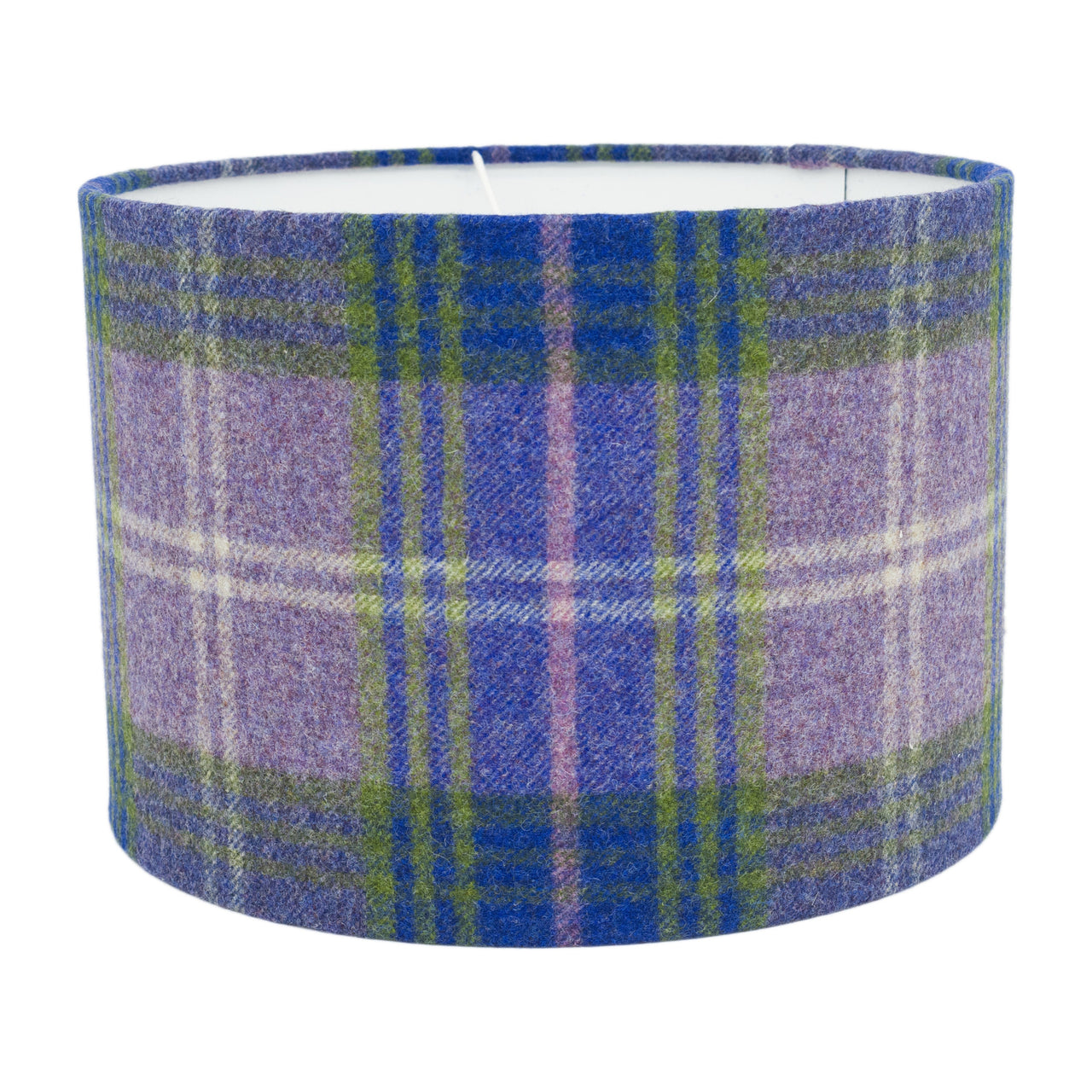 Abraham Moon - Mr Straw's House - Heather - Lampshade Stunning Handmade, Drum Plaid Lamp Shade, Home Décor