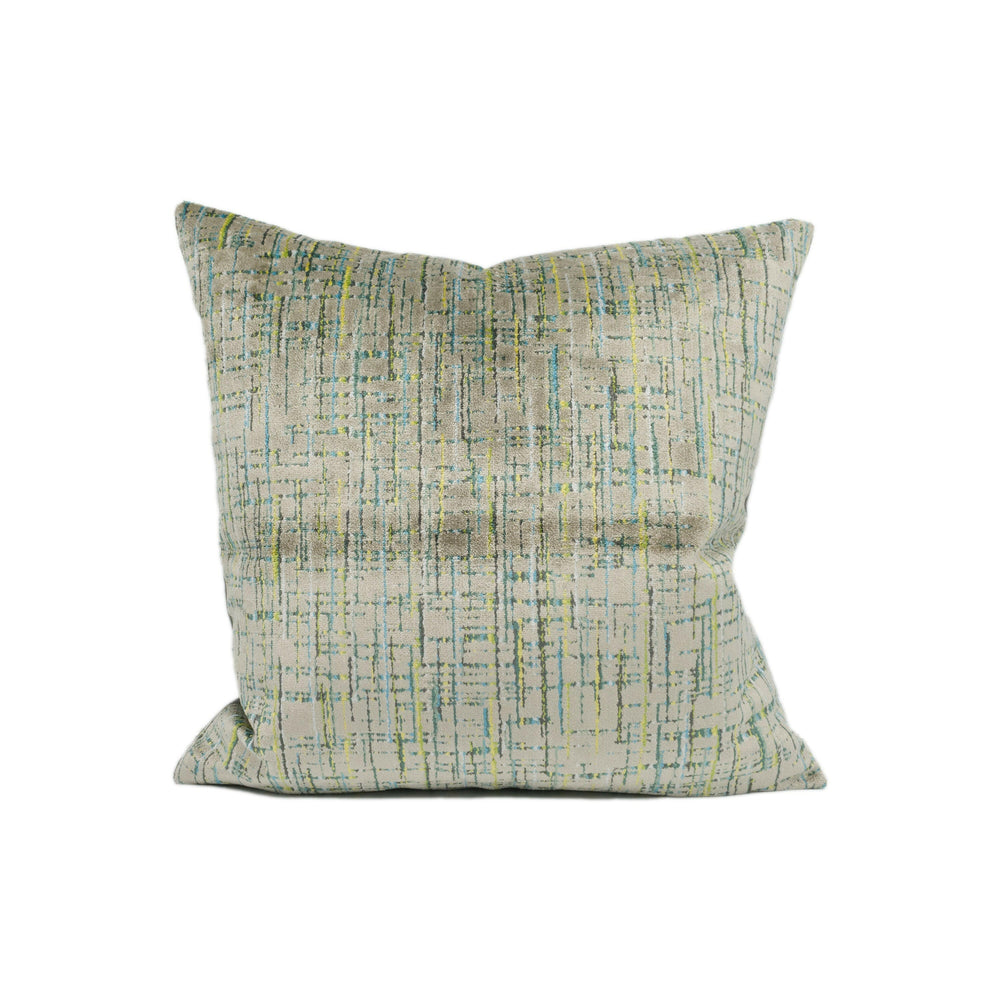 Romo - Santo - Jade - Luxurious Soft Plush Textural Pattern Velvet Cushion Cover - Handmade Throw Pillow - Designer Home Décor.