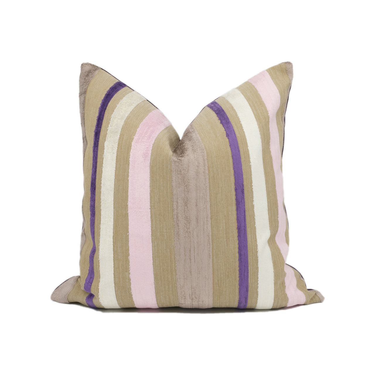 Designers Guild - Trasimeno - Blossom - Luxurious Cut Velvet Striped Cushion Cover - Handmade Throw Pillow - Designer Home Décor