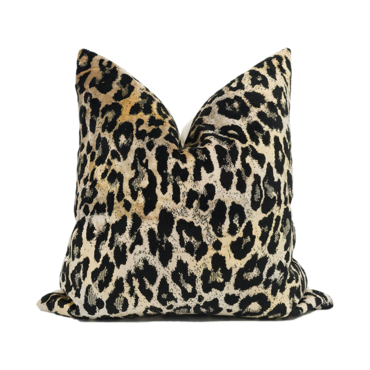 Chic Modern Leopard Print Velvet Cushion Cover - Handmade Throw Pillow - Designer Home Décor