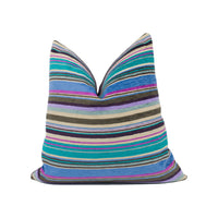 Thumbnail for Designers Guild - Asolo - Marine - Striped Blue Modern Cushion Cover - Handmade Throw Pillow - Designer Home Décor