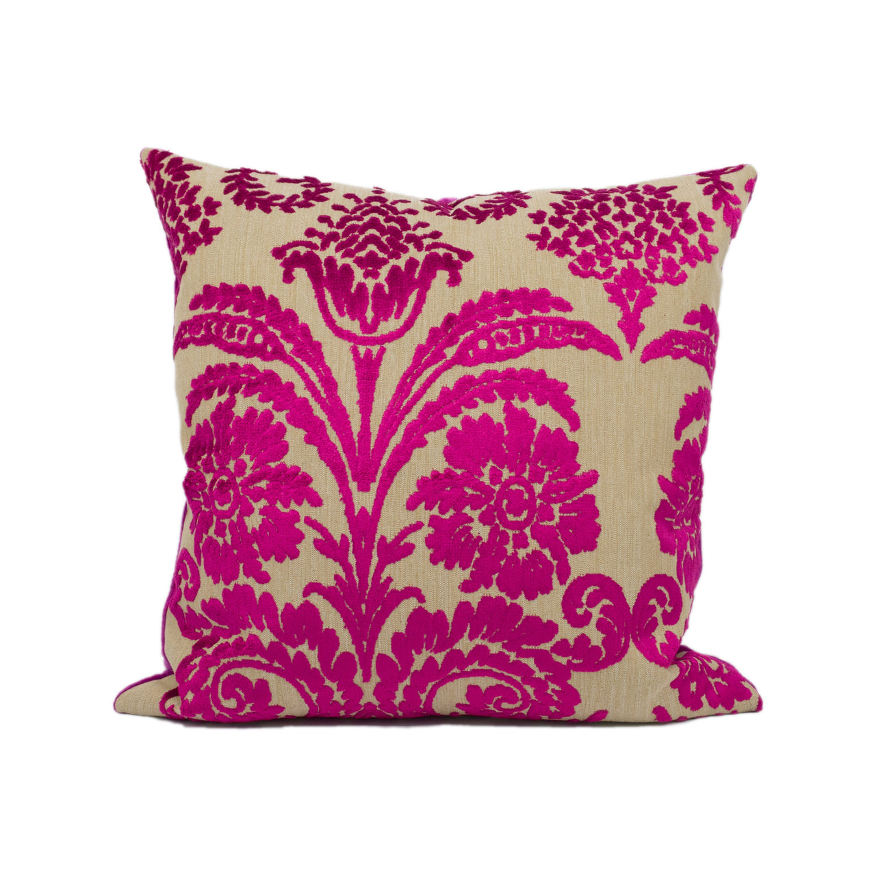 Designers Guild - Ombrione - Cassis - Bright Funky Jacquard Velvet Cushion Cover - Handmade Throw Pillow - Designer Home Décor