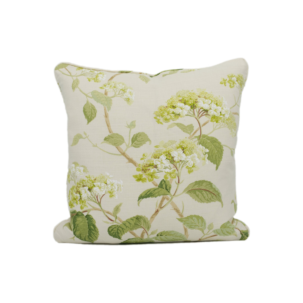 Colefax and Fowler - Summerby - Leaf Green - Sophisticated Classic Floral Designer Cushion Cover - Luxury Throw Pillow - Handmade Home Décor