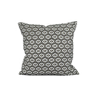 Thumbnail for Clarke & Clarke - BW1041 - Black / White - Monochrome Geometric Plush Cut Velvet Cushion Cover - Handmade Throw Pillow - Designer Home Décor