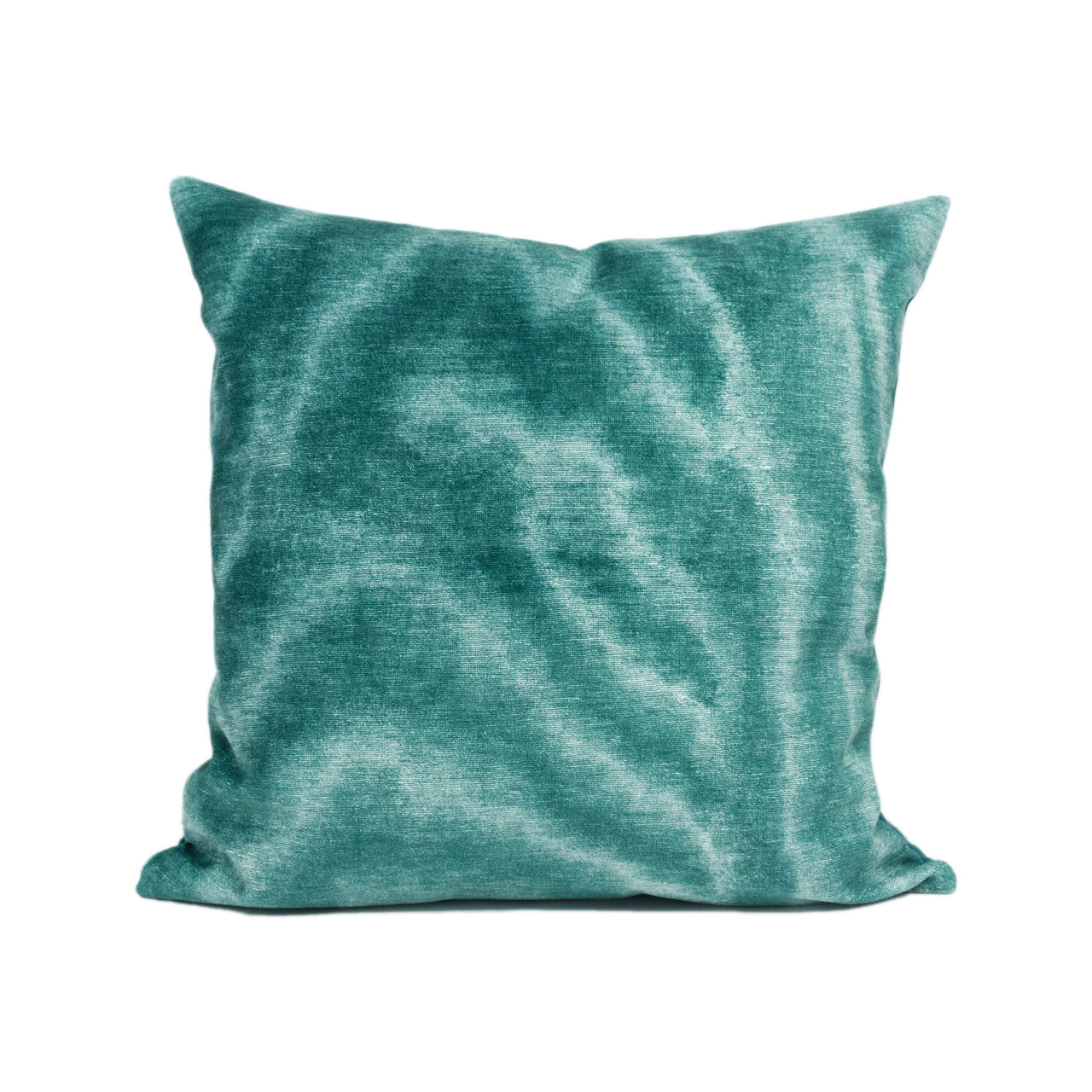 Zinc Textiles - Bonsulton - Lagoon - Abstract Moire Inspired Velvet Cushion Cover - Handmade Throw Pillow - Designer Home Décor