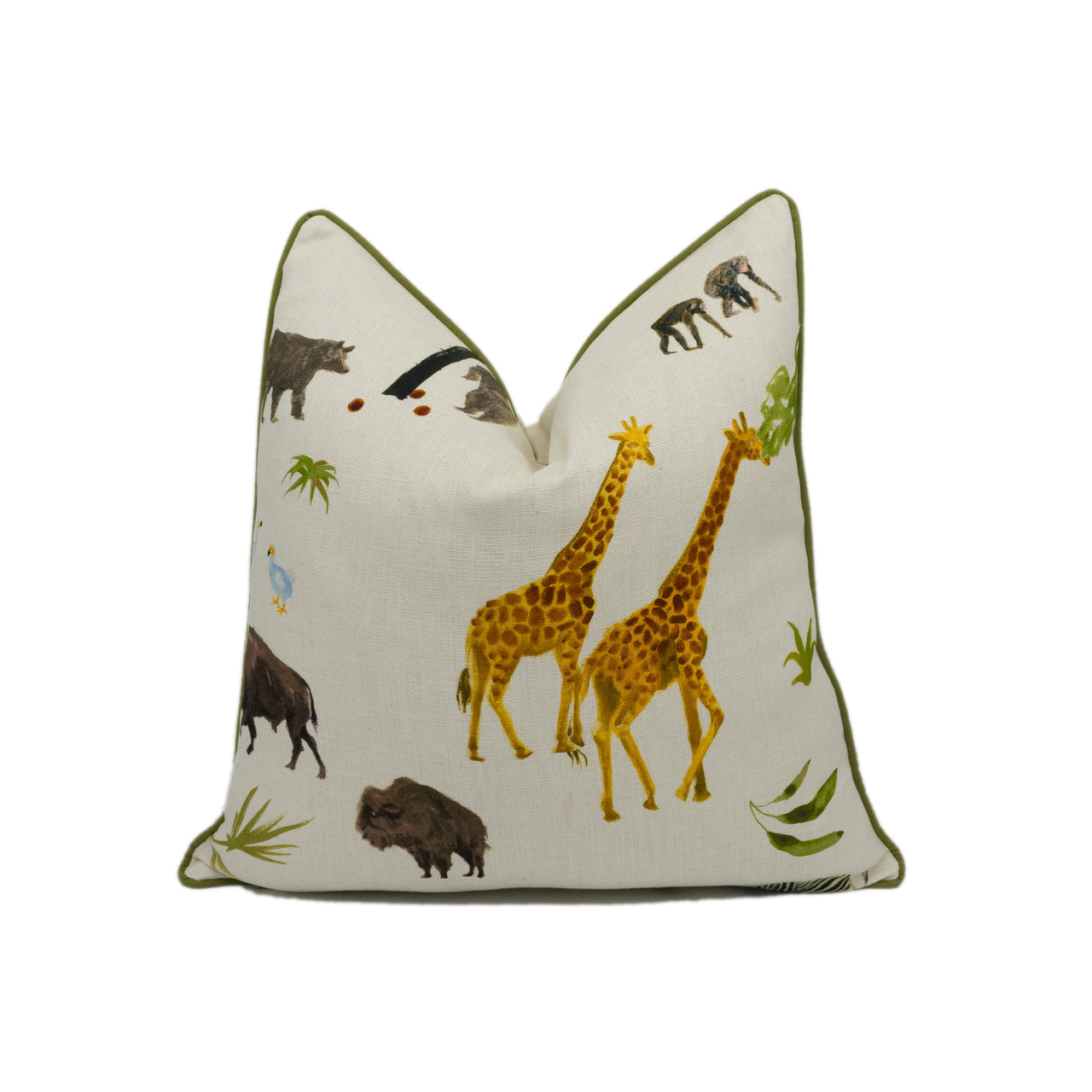 Andrew Martin - Noah - Multi - Piped Stunning Cushion Cover - Designer Throw Pillow Luxury Handmade Deoc