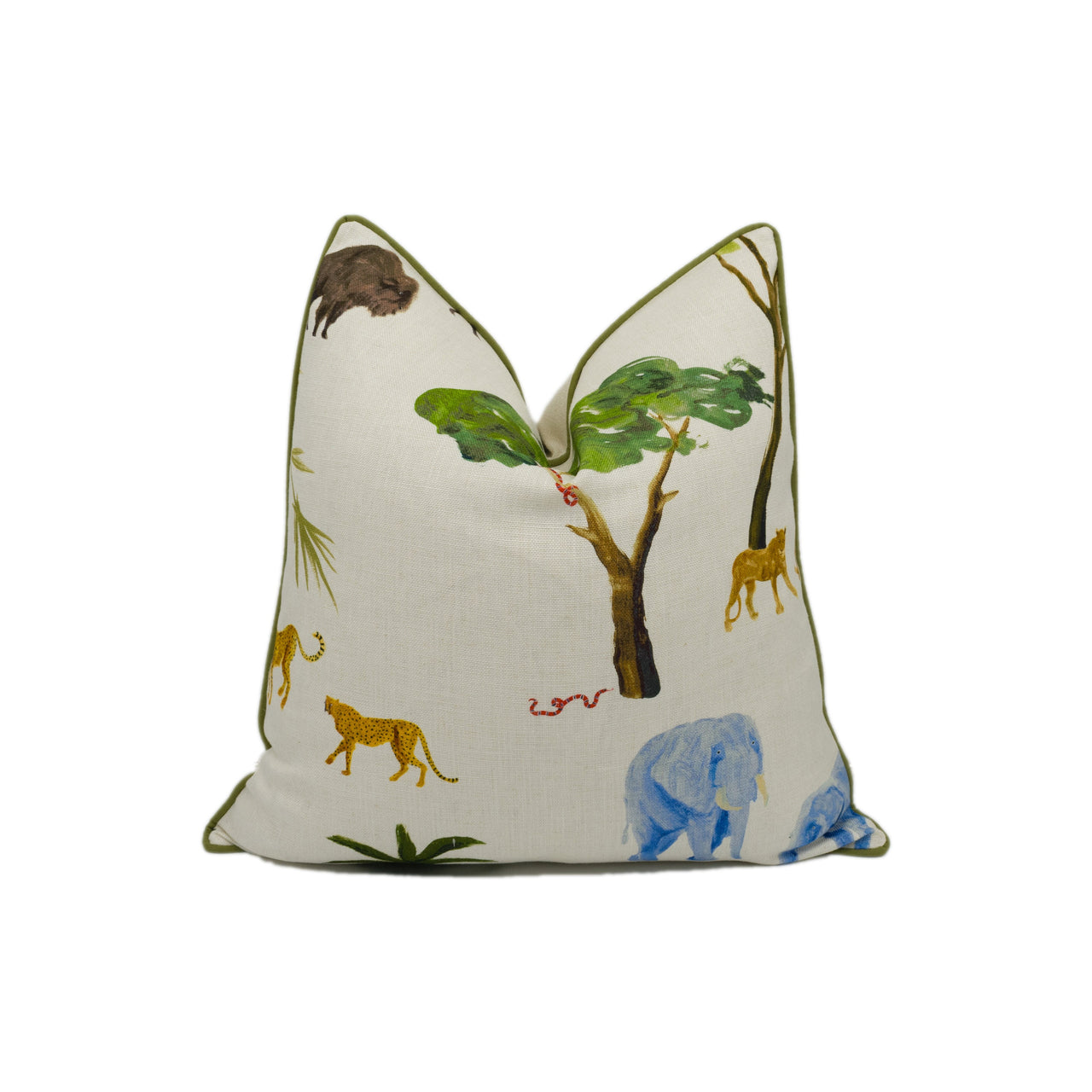 Andrew Martin - Noah - Multi - Piped Stunning Cushion Cover - Designer Throw Pillow Luxury Handmade Deoc