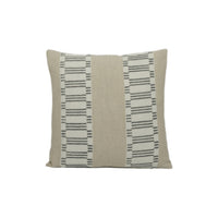 Thumbnail for Anna French x Thibaut - Japonic Stripe - Grey - Chic Elegant Striped Cushion Cover - Handmade Throw Pillow - Designer Home Décor