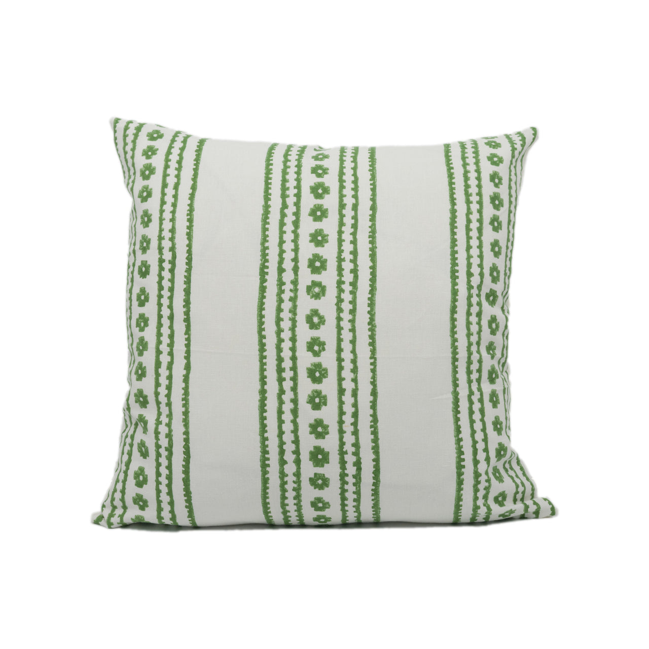 Thibaut - New Haven Stripe - Green - Playful Striped Cushion Cover - Handmade Throw Pillow - Designer Home Décor