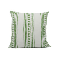 Thumbnail for Thibaut - New Haven Stripe - Green - Playful Striped Cushion Cover - Handmade Throw Pillow - Designer Home Décor