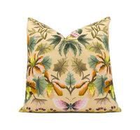 Thumbnail for Designers Guild - Ikebana Damask - Coral - Painterly Kaleidoscopic Floral Cushion Cover - Handmade Throw Pillow - Designer Home Décor