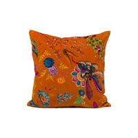 Thumbnail for Harlequin - Wonderland Floral - Amber / Lapis / Ruby  - Bright Whimsical Floral Cushion Cover - Handmade Throw Pillow - Designer Home Décor