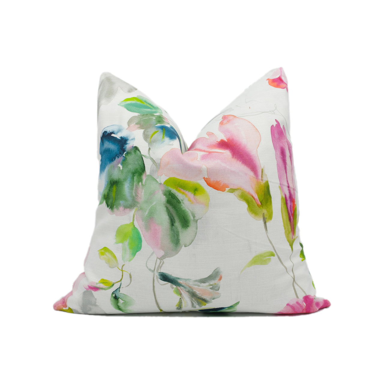 Designers Guild - Japanese Magnolia - Fuchsia - Watercolour Floral Cushion Cover - Handmade Throw Pillow - Designer Home Décor