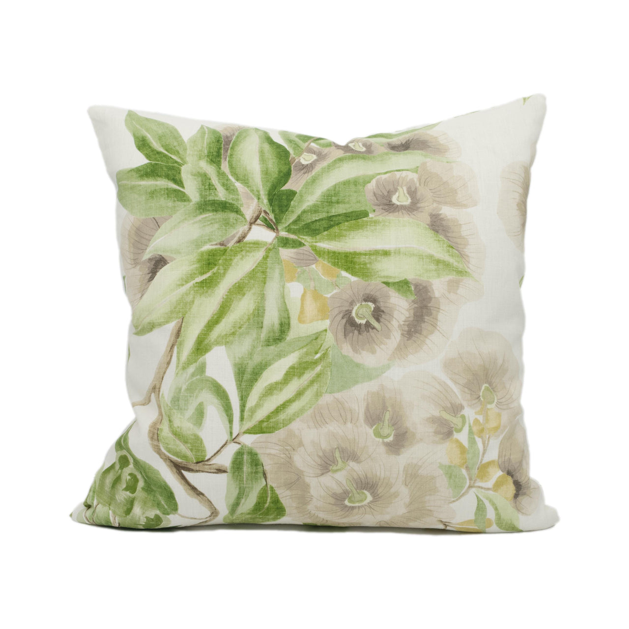 Thibaut - Camellia Garden - Spring on White - Beautiful English Trailing Floral Cushion Cover - Handmade Throw Pillow - Designer Home Décor