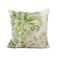 Thumbnail for Thibaut - Camellia Garden - Spring on White - Beautiful English Trailing Floral Cushion Cover - Handmade Throw Pillow - Designer Home Décor