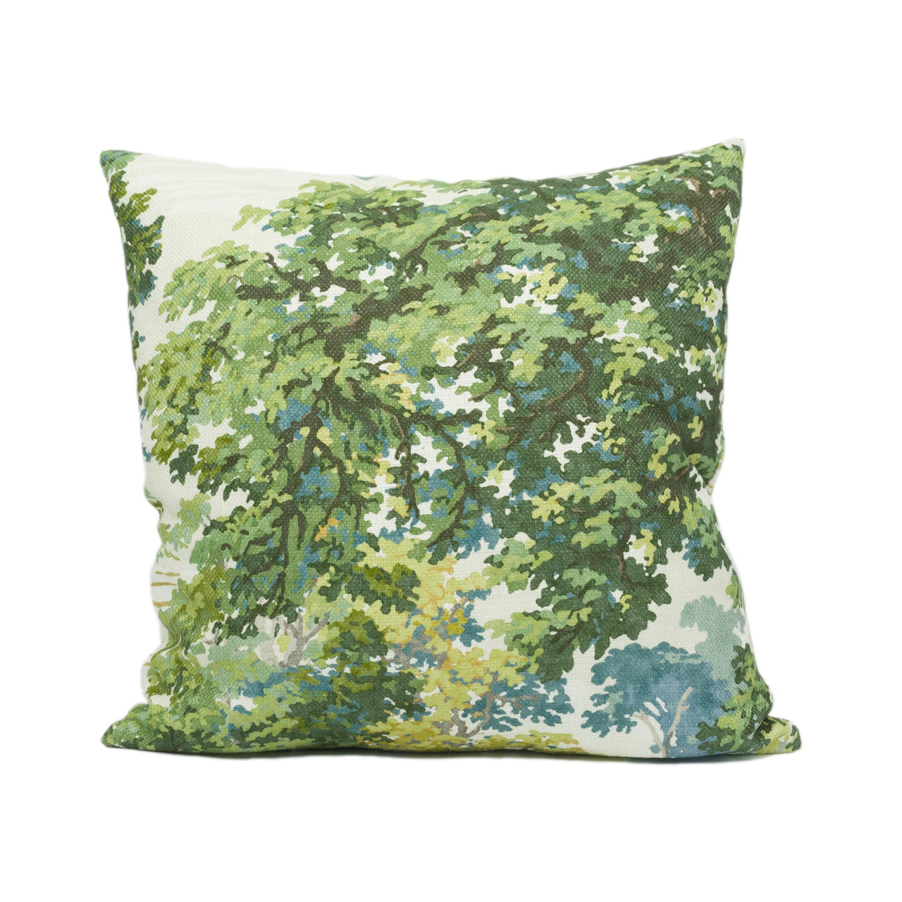 Sanderson - Ancient Canopy - Sap Green - Large Scale Impressionist Tree Print Cushion Cover - Handmade Throw Pillow - Designer Home Décor