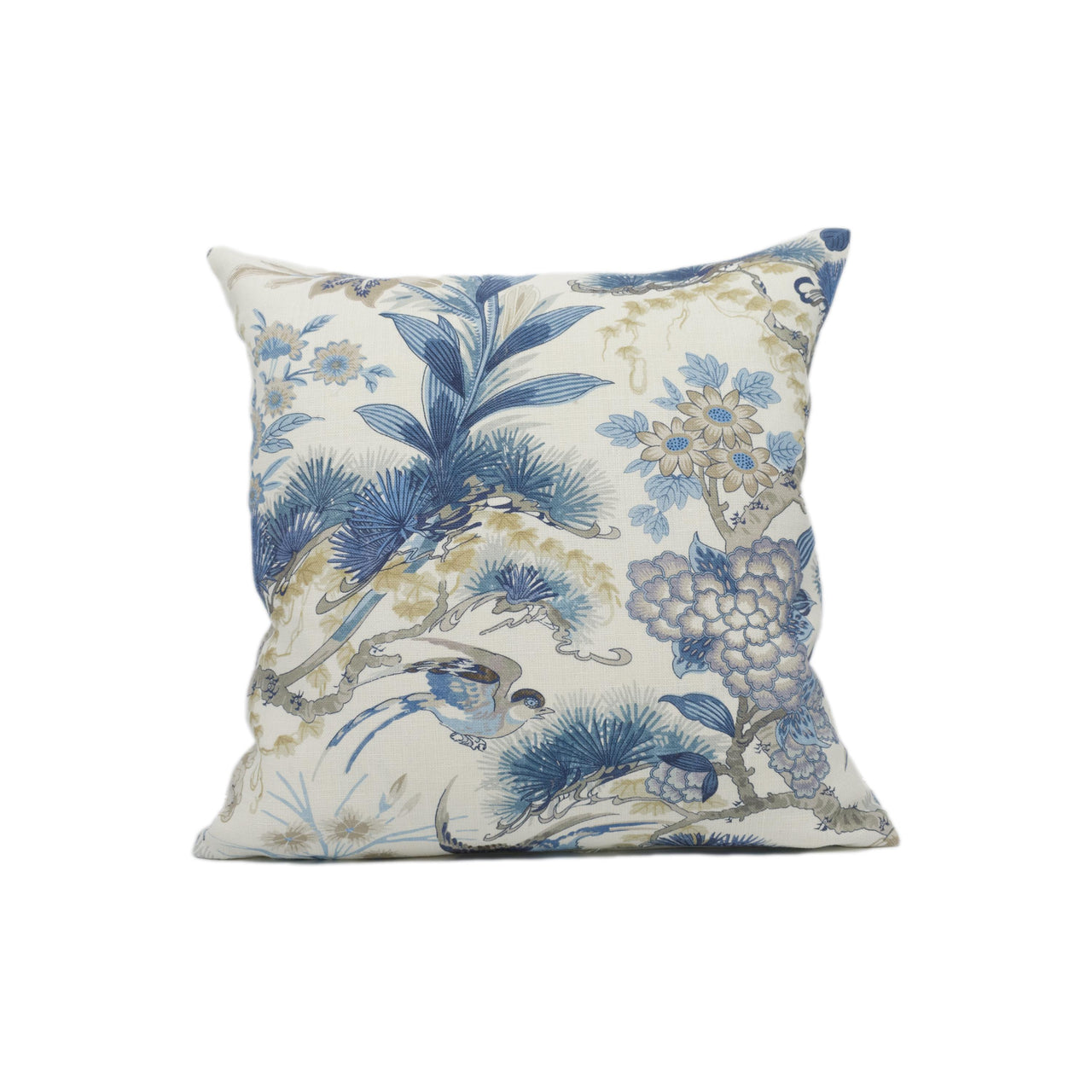 Scalamandre - Shenyang - Porcelain - Timeless Traditional Chinoiserie Designer Cushion Cover - Handmade Throw Pillow Luxury Home Décor