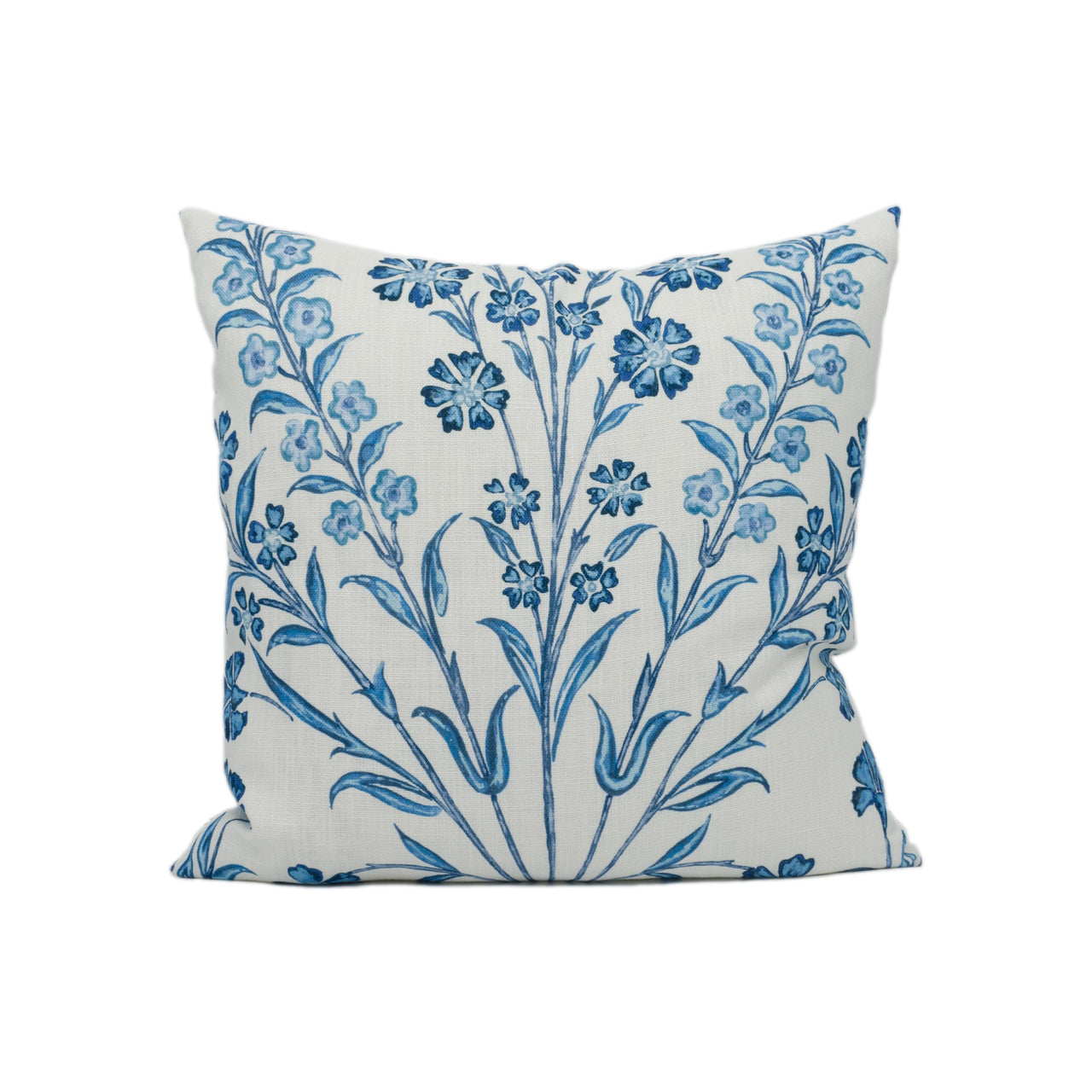 Nina Campbell - Ashdown Chelwood - Blue / Ivory - Classic Floral Cushion Cover - Handmade Throw Pillow - Designer Home Décor