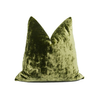 Thumbnail for Stunning Green Designer Crushed Velvet Cushion Cover Home Decor Throw Pillow