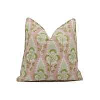 Thumbnail for Anna French x Thibaut - Cornwall - Blush - Beautiful Botanical Paisley Designer Cushion Cover - Luxury Throw Pillow - Handmade Home Décor