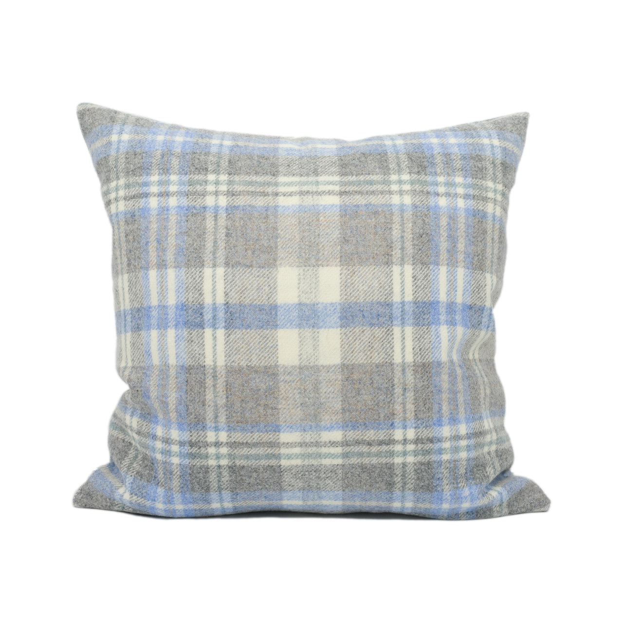 Abraham Moon - Glen Coe - Sky - 100% Wool Humane Sustainable Eco Friendly Designer Cushion Cover - Luxury Throw Pillow - Handmade Home