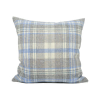 Thumbnail for Abraham Moon - Glen Coe - Sky - 100% Wool Humane Sustainable Eco Friendly Designer Cushion Cover - Luxury Throw Pillow - Handmade Home