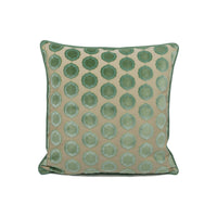 Thumbnail for Manuel Canovas - Tiana - Turquoise / Nattier -  Glamorous Designer Cut Velvet Cushion Cover - Handmade Throw Pillow - Designer Home Décor