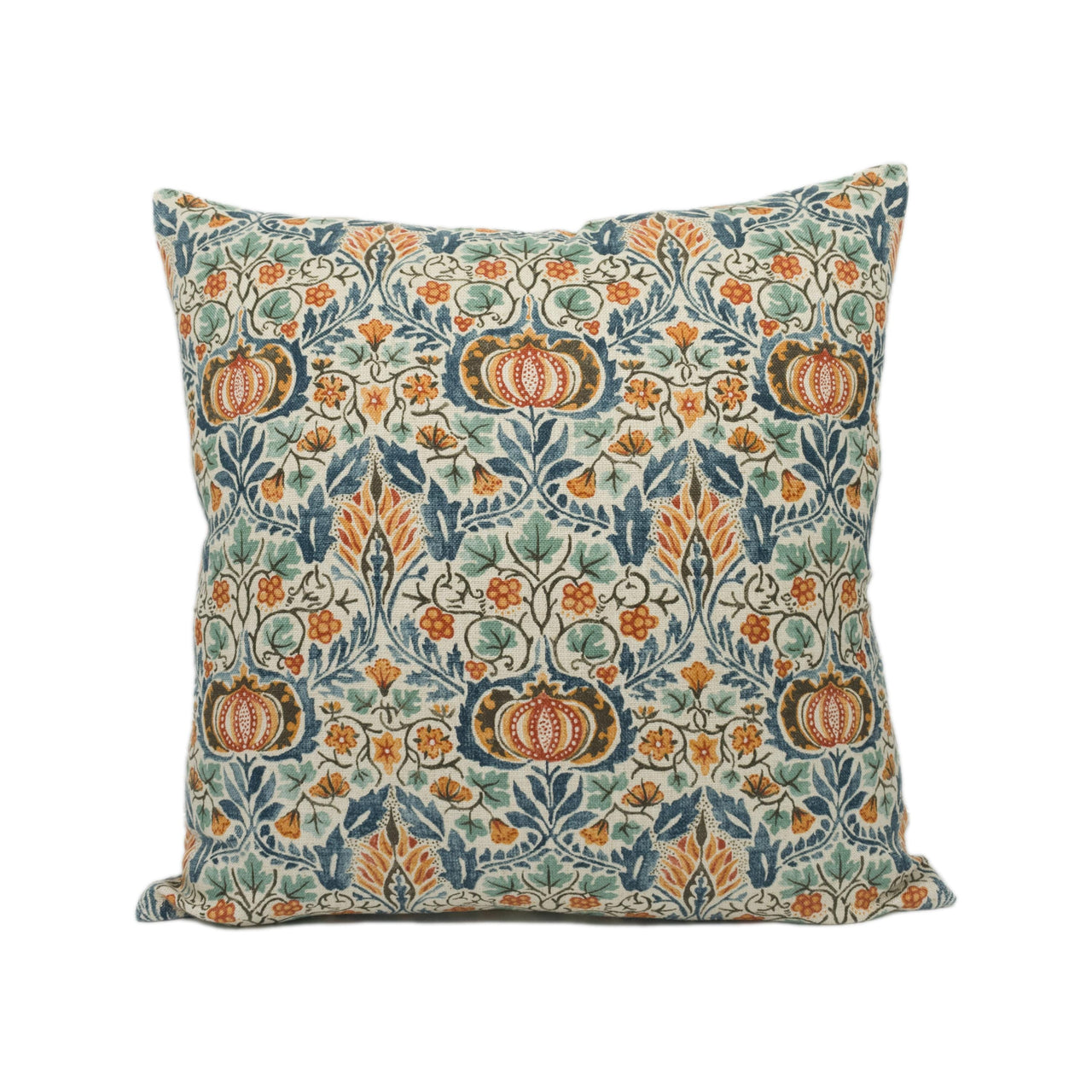 William Morris - Little Chintz - Teal / Saffron - Cushion Cover Throw Pillow Designer Home Decor