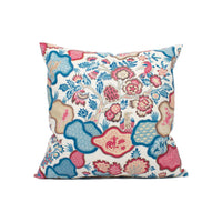 Thumbnail for Scalamandre - Ziba - Peacock Rose - Charming Bright Indonesian Batik Chintz Cushion Cover - Handmade Throw Pillow - Designer Home Décor