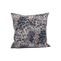 Thumbnail for Chic Modern Plush Snow Leopard Print Velvet Cushion Cover - Handmade Throw Pillow - Designer Home Décor