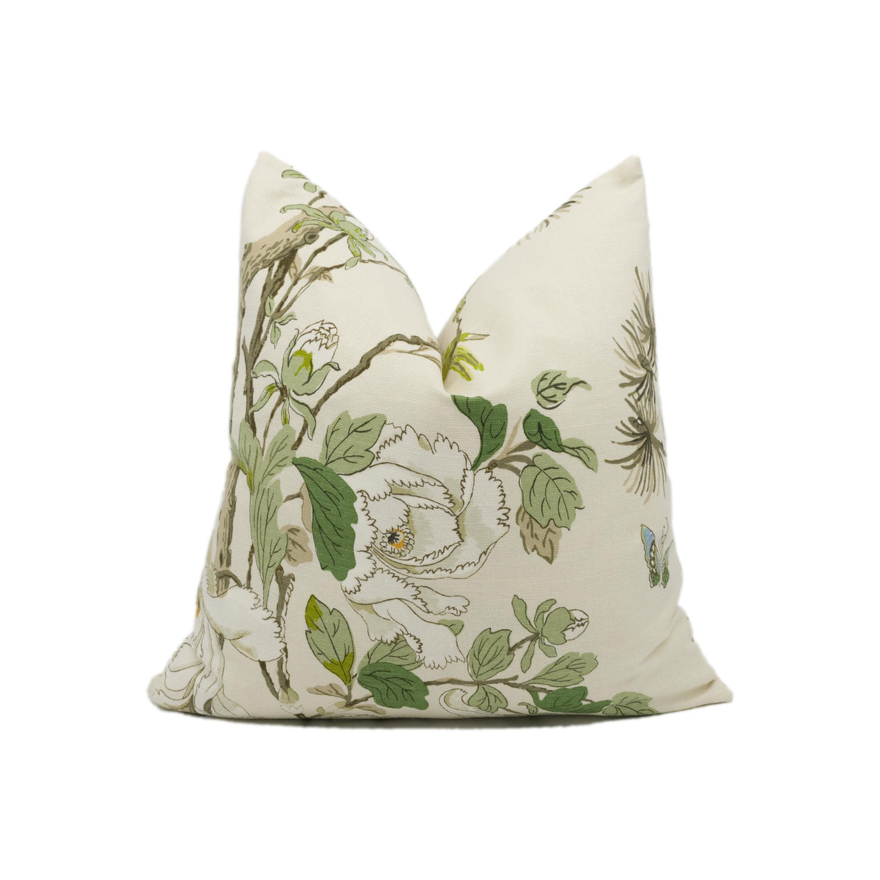 GP & J Baker - Tree Peony - Cream / Ivory / Sand - Classic Elegant Floral Cushion Cover - Handmade Throw Pillow - Designer Home Décor