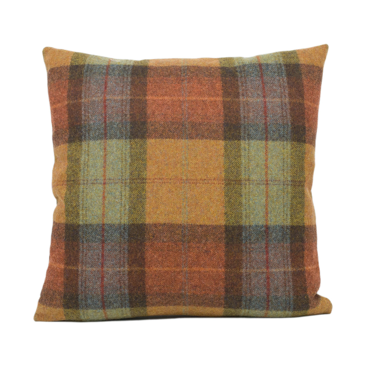 Abraham Moon - Skye - Burnt Orange -  100% Wool Humane Sustainable Eco Friendly Designer Cushion Cover - Luxury Throw Pillow - Handmade Home