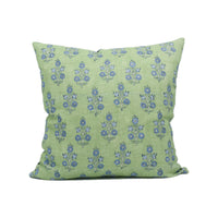 Thumbnail for GP & J Baker - Poppy Sprig - Green / Blue - Versatile Indian Inspired Floral Cushion Cover - Luxury Throw Pillow - Designer Home Décor