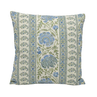 Thumbnail for a blue and white pillow with a floral design