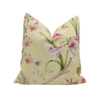 Thumbnail for a white pillow with pink flowers on it