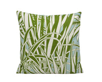 Thumbnail for a green and white pillow with a plant print