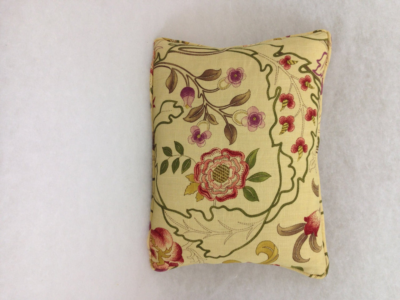 William Morris - Mary Isobel - Red / Gold - Self-Piped Cushion Cover Throw Pillow Designer Home Decor