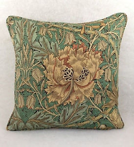 William Morris - Honeysuckle and Tulip - Privet / Honeycombe - Cushion Cover Throw Pillow Designer Home Decor